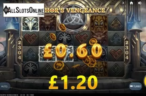 Win Screen 1. Thor's Vengeance from Red Tiger