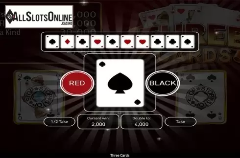 Game workflow 2. Three Cards Poker (Wazdan) from Wazdan