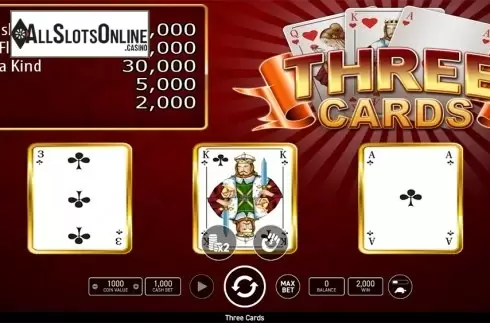 Game workflow 3. Three Cards Poker (Wazdan) from Wazdan