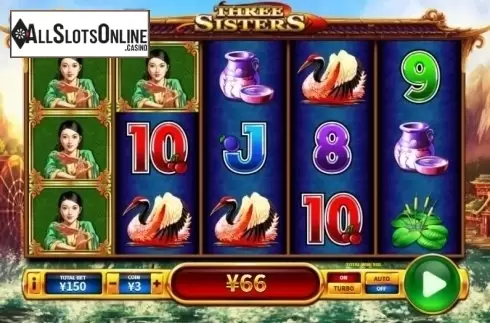 Win Screen . Three Sisters from Skywind Group