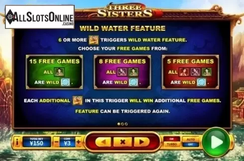 Paytable 1. Three Sisters from Skywind Group