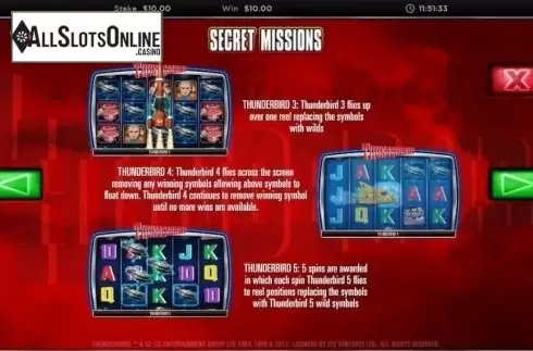 Secret Missions. Thunderbirds (Storm Gaming) from Storm Gaming