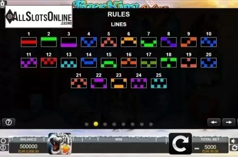 Paylines. Tiger King Deluxe from FUGA Gaming