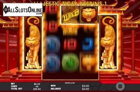Majestic Tiger Respins screen 3. Tiger Temple from Genesis