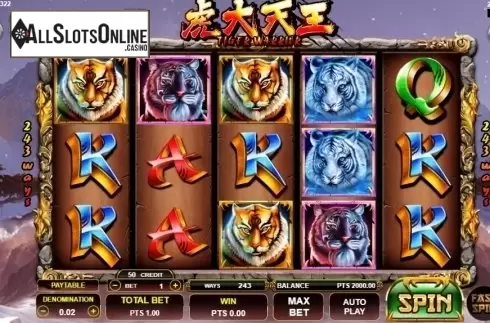 Reel screen. Tiger Warrior from Spadegaming