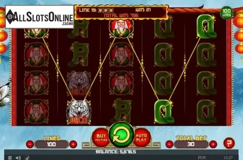 Win Screen 3. Tiger's Charms from Spinomenal