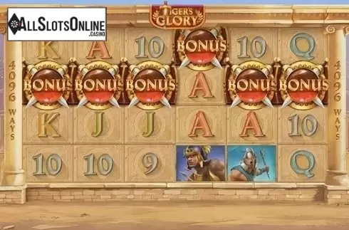 Free Spins Triggered. Tiger's Glory from Quickspin