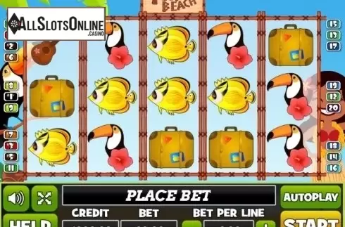 Reel Screen. Tiki Beach (PlayPearls) from PlayPearls