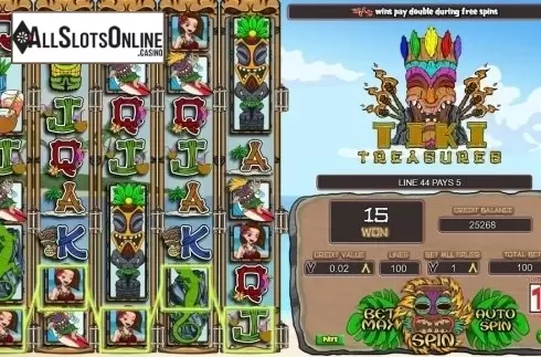 Win Screen 2. Tiki Treasures (TTG) from TOP TREND GAMING