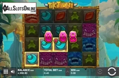 Win Screen . Tiki Tumble from Push Gaming