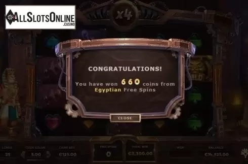 Egypt Spins Win. Time Travel Tigers from Yggdrasil