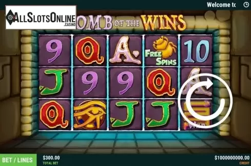 Reel Screen. Tomb Of The Wins from Slot Factory