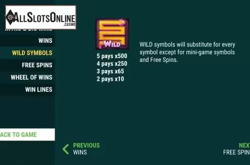 Features. Tomb Of The Wins from Slot Factory
