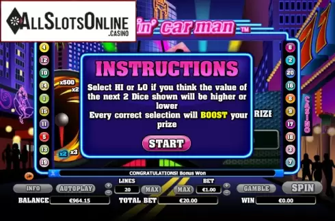 Bonus game. Tootin Car Man from NextGen