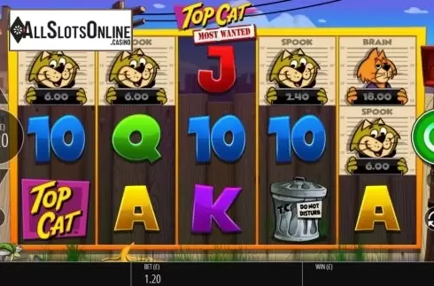 Reel Screen. Top Cat Most Wanted from Blueprint