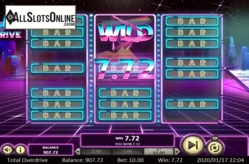 Win Screen 3. Total Overdrive from Betsoft
