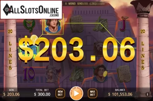 Win Screen. Tower of Babel from KA Gaming