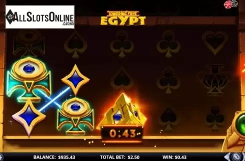 Win Screen 1. Towering Pays Egypt from GamesLab