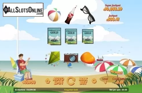 Forgotten Gold feature win screen. Treasure Coast from Magnet Gaming