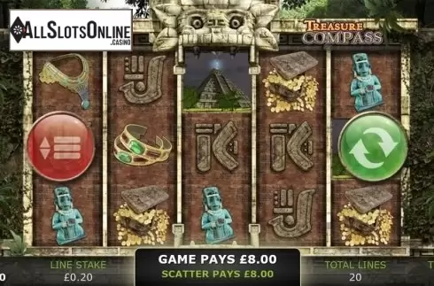 Scatter screen. Treasure Compass from GECO Gaming