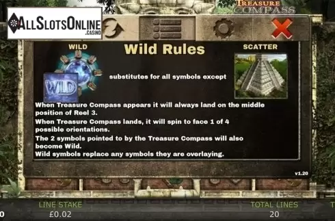 Paytable 2. Treasure Compass from GECO Gaming