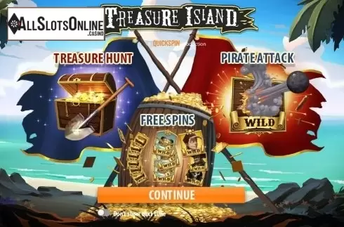 Game features. Treasure Island (Quickspin) from Quickspin