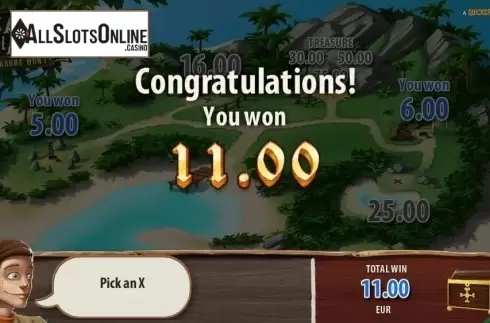 Win Presentation. Treasure Island (Quickspin) from Quickspin