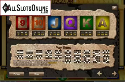 Screen2. Treasure of the Pyramids from 1X2gaming