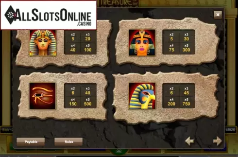 Screen3. Treasure of the Pyramids from 1X2gaming
