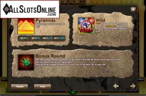 Screen4. Treasure of the Pyramids from 1X2gaming