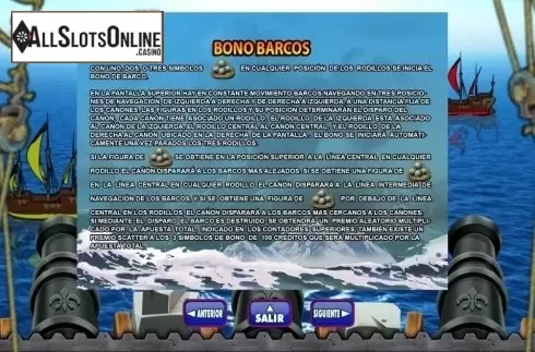 Paytable 3. Treasures Of The 7 Seas from R. Franco