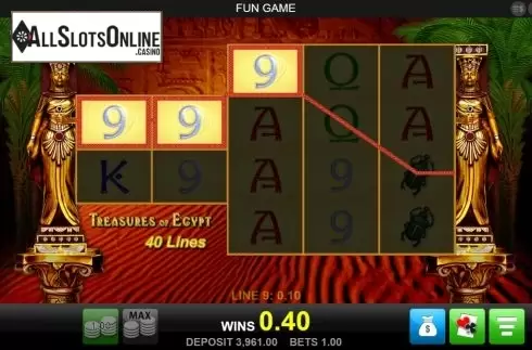 Win screen 2. Treasures of Egypt (Merkur) from Merkur
