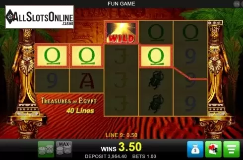 Win screen 3. Treasures of Egypt (Merkur) from Merkur