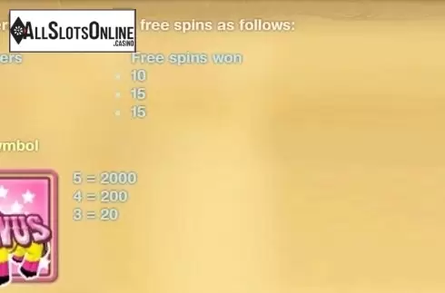 Paytable 2. Tres Hombres from OMI Gaming