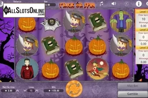 Screen7. Trick or Spin from Booming Games