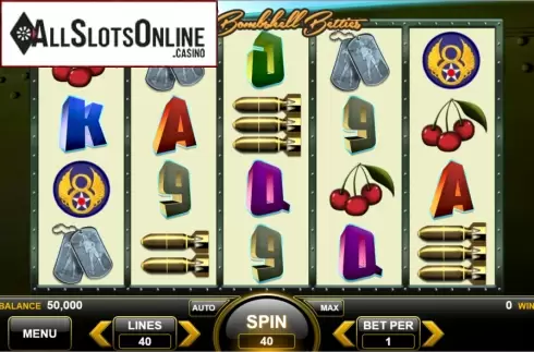 Reel Screen. Triple Bombshell Betties from Spin Games