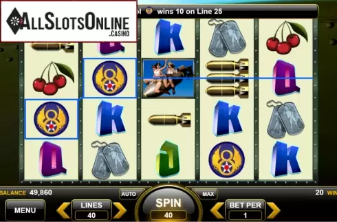 Win Screen 1. Triple Bombshell Betties from Spin Games