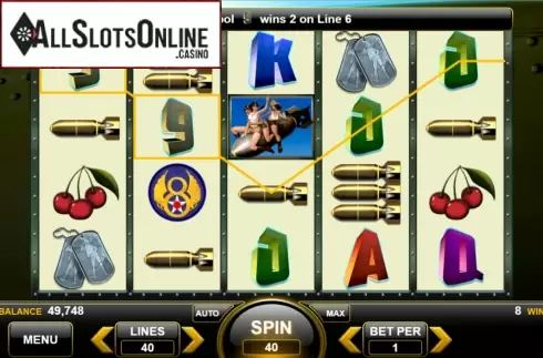 Win Screen 2. Triple Bombshell Betties from Spin Games