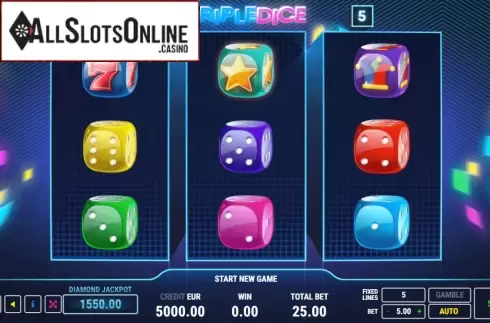 Reel Screen. Triple Dice from Fazi
