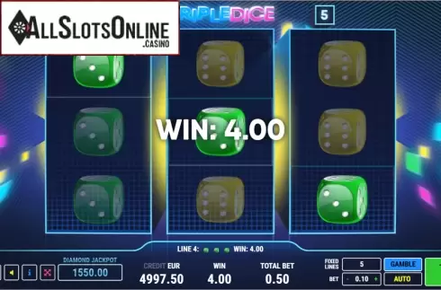 Win Screen 1. Triple Dice from Fazi
