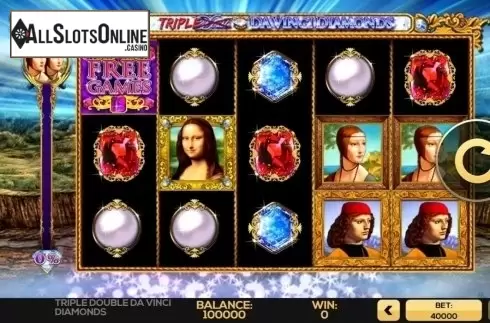 Reel Screen. Triple Double DaVinci Diamonds from High 5 Games