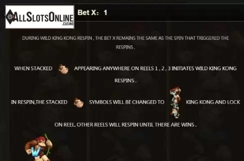 Paytable 2. Triple King Kong from JDB168