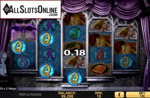 Win screen 1. Triple Raven from High 5 Games