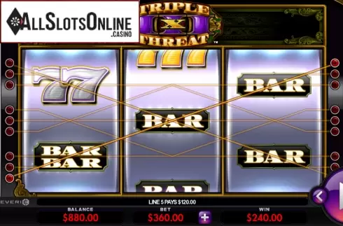 Win Screen 1. Triple Threat from Everi