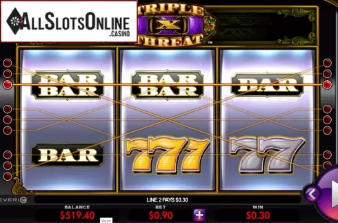 Win Screen 2. Triple Threat from Everi