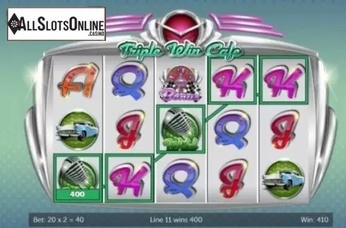 Win Screen . Triple Win Cafe from Gamesys