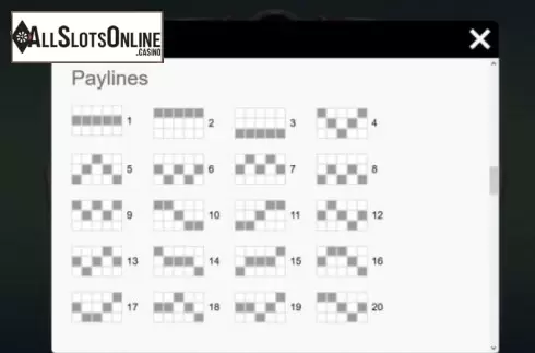 Paytable 4. Triple Win Cafe from Gamesys