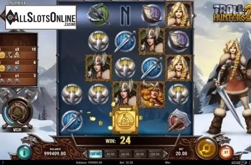 Win Screen 2. Troll Hunters 2 from Play'n Go