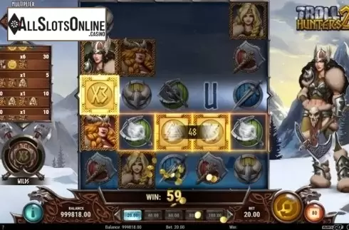 Win Screen 3. Troll Hunters 2 from Play'n Go