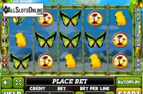 Reel Screen. Tropic Paradise from PlayPearls